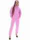 Graphic Boyfriend Sweatpants Jogger Fleece Orchid Pink Flame