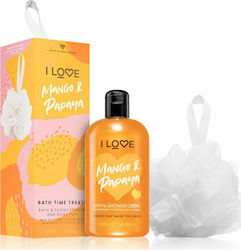 I Love Cosmetics Mango & Papaya Σετ Καθαρισμού με Αφρόλουτρο