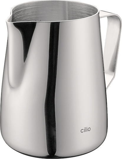 Cilio Lisa Metallic Milk Jug Silver