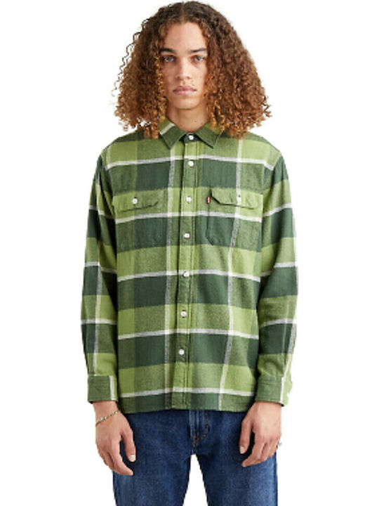 Levi's Jackson Дълъг ръкав Фланелен Риза Каре З...