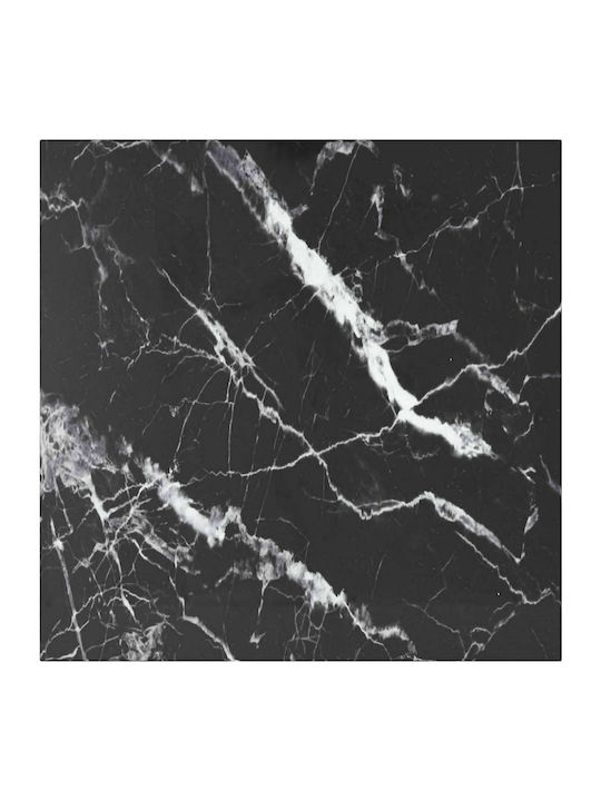 vidaXL Square Table Surface made of Glass Black 70x70cm 322272 1pcs