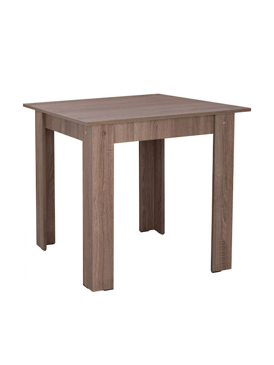 Tisch Küche Holz Sonoma Oak Truffle 80x80x77cm