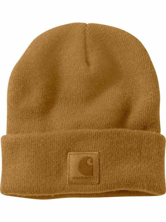 Beanie Beanie Knitted in Brown color 101070-BRN