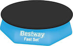 Bestway Αντηλιακό Στρογγυλό Προστατευτικό Κάλυμμα Πισίνας Flowclear Διαμέτρου 244εκ.