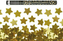 Stars Confetti Cannon Gold