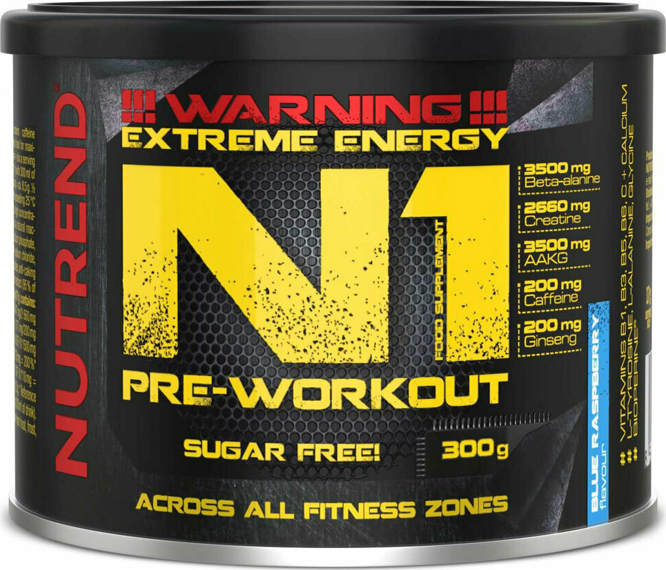 Nutrend N1 PreWorkout 300gr Blue Raspberry Skroutz.gr