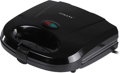 Sokany Sandwich Maker for for 2 Sandwiches Sandwiches 750W Black