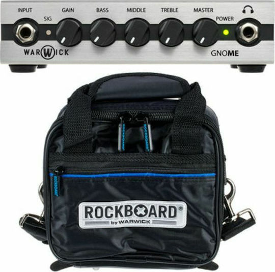 Warwick Gnome Κεφαλή Ηλεκτρικού Μπάσου 200W Carrybag Bundle Ασημί