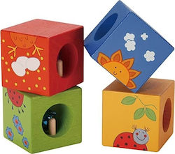 Wooden Kids Puzzle Ζωάκια for 1+ Years 4pcs Classic World