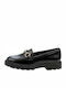 S Patent Leather Women's Moccasins in Black Color