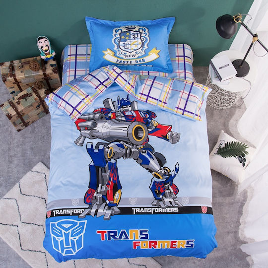 Mc Decor Kids Duvet Set Single with Pillowcase Transformers 4919 160x240cm Mc Decor Kids Duvet Set Single with Pillowcase Transformers 4919 160x240cm