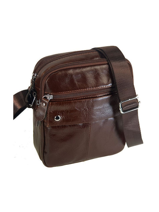 Shoulder bag AC 686 leather Brown