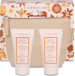 L' Erbolario Berries Flowers Wood Skin Care Set for Cleaning Body Cleaning with Bubble Bath & Body Cream