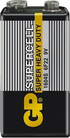 GP Batteries Supercell Μπαταρία Zinc 9V 1τμχ