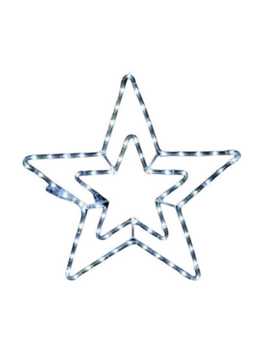 Aca Double Stars Plastic Illuminated Christmas Decorative Pendant Star 55x55x55cm