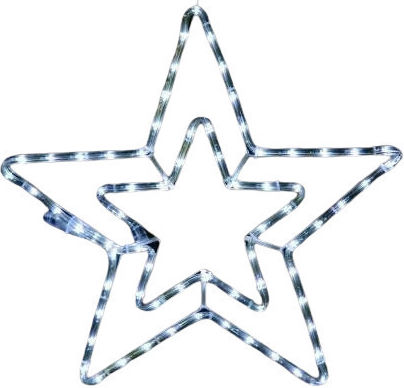 Aca Double Stars Crăciunesc Decorativ Suspendata Stea cu lumină LED Plastic 55x55x55buc 1buc