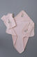 Palamaiki Baby Bath Set with Hooded Pink 75x75cm