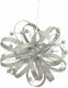 Decorative Hanging Silver Ball Ornament 18cm