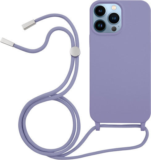 Vivid Liquid Lace Back Cover Silicone with Strap Lilac (iPhone 13 Pro Max)