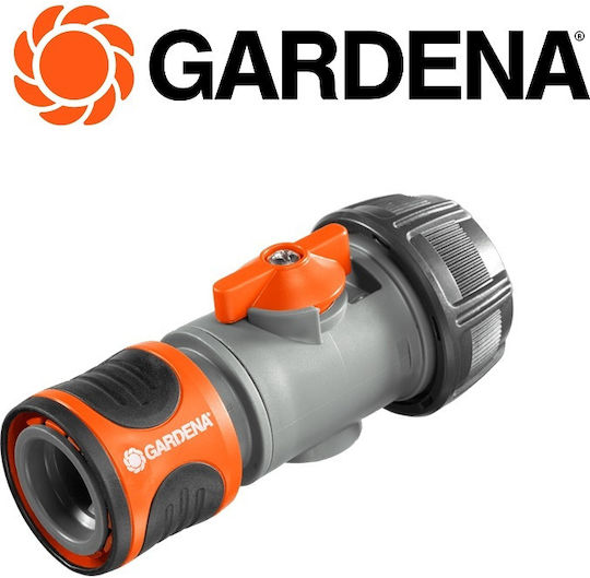 Gardena 02943-20 Quick Connector Water Pipe with Switch and Female Thread 19mm
