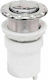Oscar Plast Spülknopf für Toiletten Luft für Porzellan-Spülkasten Nr. 3 Chrom 100008