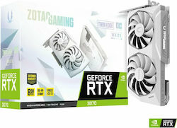 Zotac GeForce RTX 3070 8GB GDDR6 Twin Edge OC White Edition LHR Placă Grafică