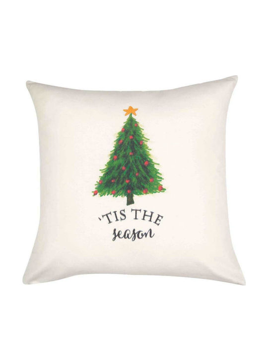 Borea Christmas Decorative Pillow 100 Square White 45x45pcs