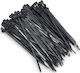 Com Cable Ties Plastic 200mmx3.6mm In Black Colour 100pcs 05.306