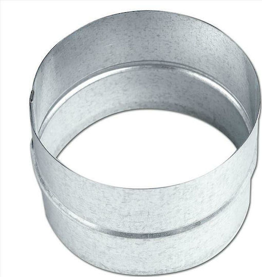 Viospiral 49-3190 Kanalanschluss Rauchrohrverbindung Metall 120mm Silber