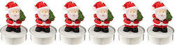Atmosphera Weihnachtskerze Rotes Santa Claus 6 Stück