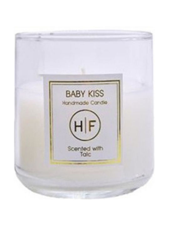 HF Scented Candle Jar with Scent Powder White 140gr 1pcs