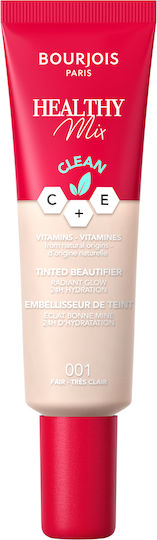 Bourjois Healthy Mix Tinted Beautifier 001 24h Creme Gesicht Tag Gefärbt und SPF15 30ml