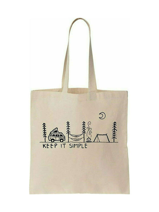 Keep it simple Shopping bag Φυσικό (Εκρού)