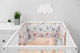 Sensillo Crib Bumper Standard Inside Pink 30x180cm