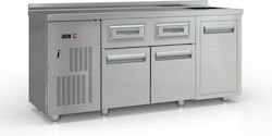 Inox Dobros Συρταριέρα 180x60x87cm Inox Dobros Συρταριέρα 180x60x87cm