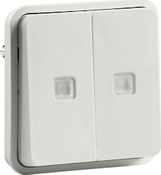 Hager Cubyko Complete Wall Push Staircase Butto...