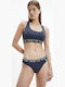 Calvin Klein Underwear Set with Sports Bra & String Navy Blue
