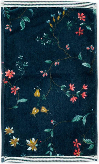 PiP Studio Πετσέτα Χεριών Les Fleurs 30x50εκ. Dark Blue