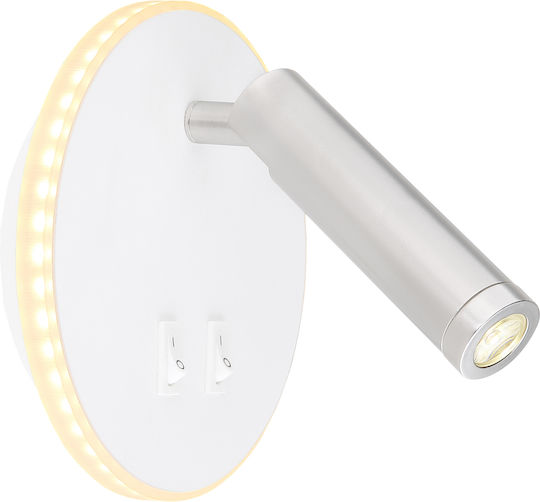 Globo Lighting Many Μονό LED Θερμό Λευκό Σποτ σε Λευκό Χρώμα Globo Lighting Many Μονό LED Θερμό Λευκό Σποτ σε Λευκό Χρώμα