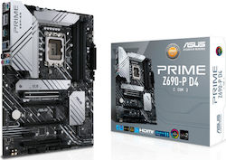 Asus Prime Z690-P D4-CSM Motherboard ATX με Intel 1700 Socket