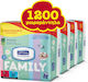 Septona Dermasoft Chamomile Baby Wipes without Alcohol & Parabens 12x100pcs
