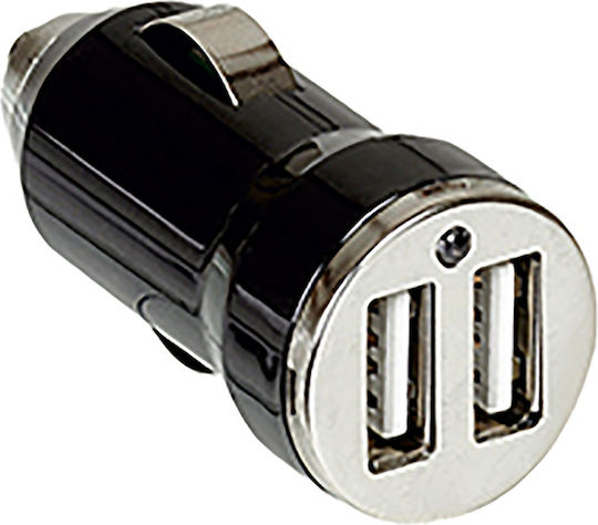 Legrand Încărcător Auto Cu Mufă De Brichetă 1.5W 2.1A Cu Porturi 2xUSB-A Culoare Neagră