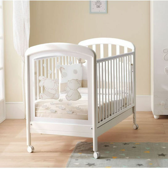 Pali Polymorphic Baby Crib Dodo White with Drawers & Wheels