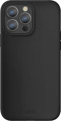 Uniq Lino Back Cover Silicone Ink Black (iPhone...
