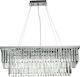 Ondaluce Daiquiri Chandelier with Crystals 6xE14 Transparent 80cm SO.DAIQUIRI/PC
