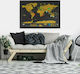 Luckies Office Decorative Scratch Map 59x59cm