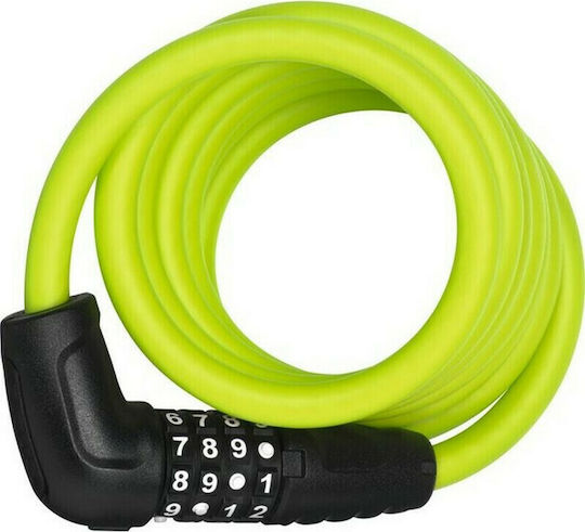 Abus Primo 5510K/180/10 SCMU Bicycle Cable Lock with Key Green