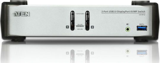 Aten CS1912 KVM & Data Switch με Audio / DisplayPort / USB / USB 3.0 / USB-B 3.0
