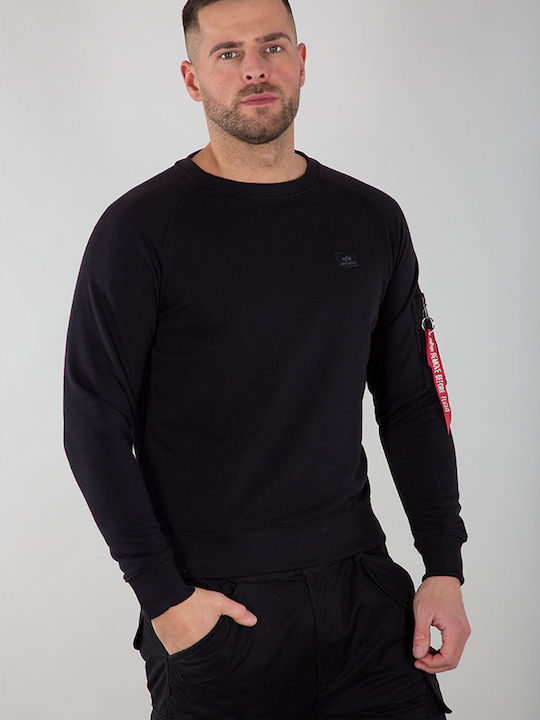 Alpha Industries Herren Sweatshirt Jacke Schwarz