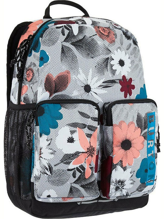 Burton Gromlet Kids Halftone Floral Σχολική Τσάντα Πλάτης Γυμνασίου - Λυκείου Πολύχρωμη